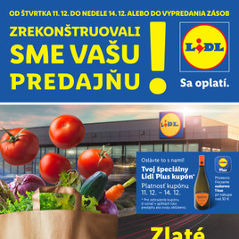 Lidl - Nová predajňa v Zlatých Moravciach