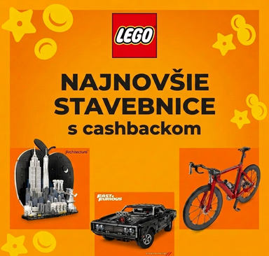 LEGO® - Najnovšie stavebnice s cashbackom