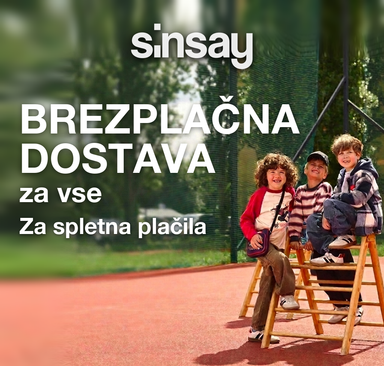 Sinsay - Brezplačna dostava za vse