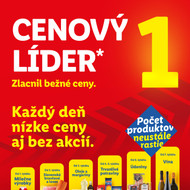 Lidl - Cenový líder zlacňuje