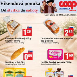 COOP Jednota - Víkendová ponuka