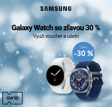 Samsung - Galaxy Watch so zľavou 30 %