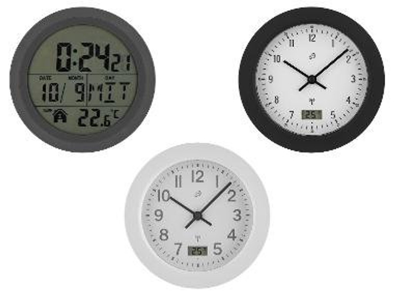 Koupelnové hodiny řízené rádiem za 130 Kč v Lidlu, jen online do 9. 12.