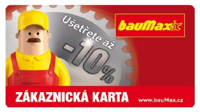 Výhodné nakupování s Baumax kartou - slevy, aplikace, kupony