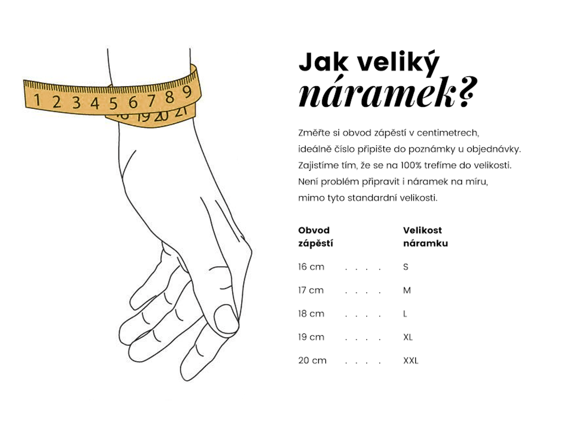 lavaliere - jak vybrat velikost