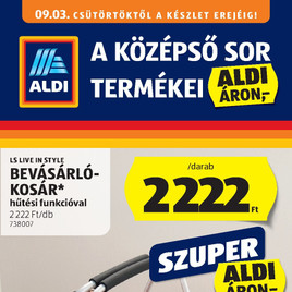 Aldi - Középső sor termékei