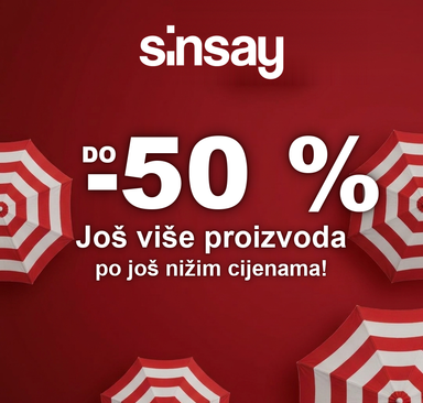 Sinsay - Rasprodaja do -50 %