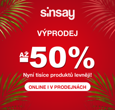 Sinsay - Výprodej až -50 %