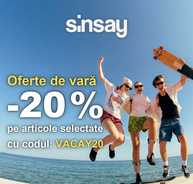 Sinsay - Oferte de vară -20 %