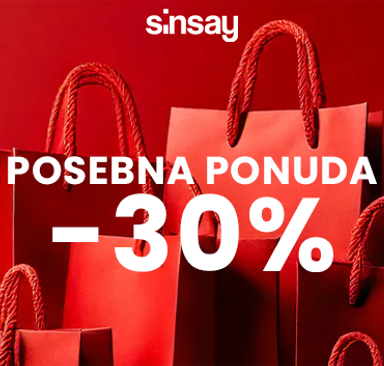 Sinsay - Posebna Ponuda -30 %