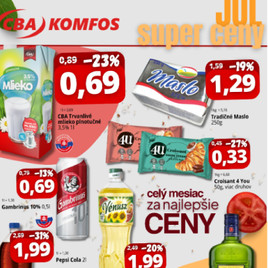 CBA - Júl skvelé ceny
