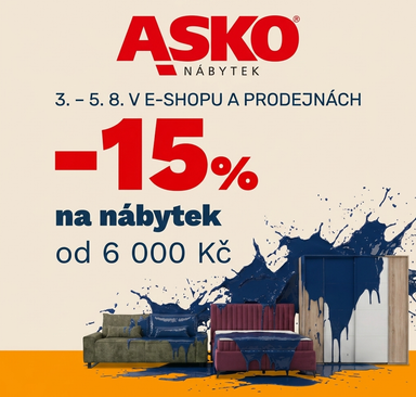 ASKO Nábytek - Sleva 15 % na nábytek