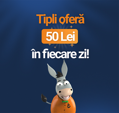 Tipli oferă 50 Lei în fiecare zi!