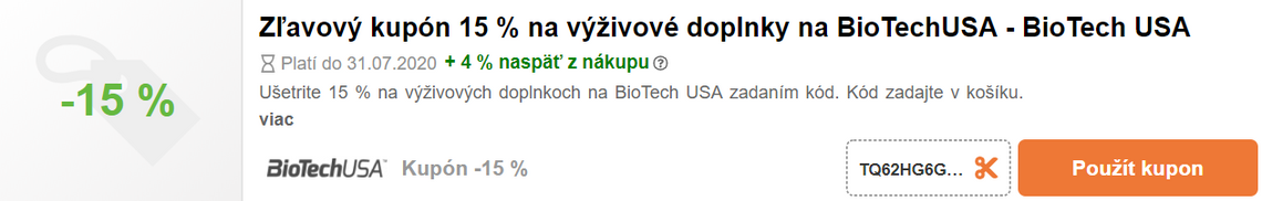 biotech USA kupón