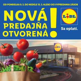 Lidl - Nová predajňa v Nitre