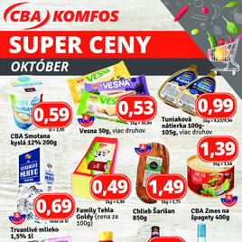 CBA - Super ceny október