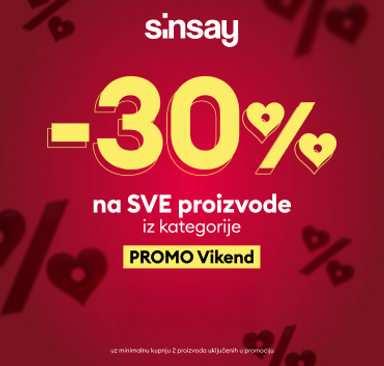Sinsay - 30 % na sve proizvode