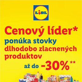 Lidl - Dlhodobo zlacnené