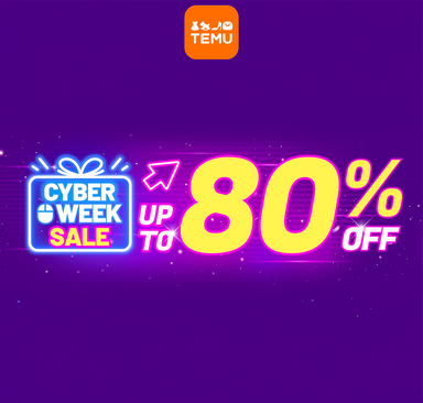 TEMU - Cyber Week popusti do 80 %