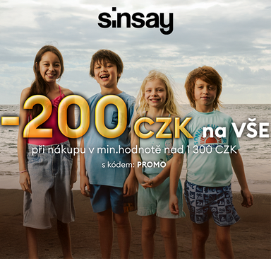 Sinsay - Sleva 200 Kč na vše