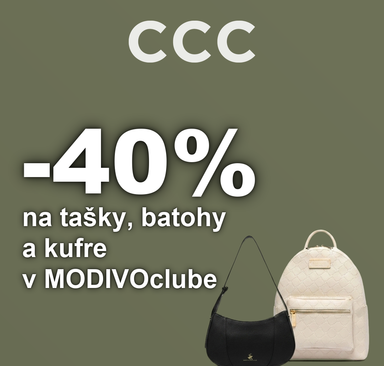 CCC - 40% na tašky, batohy a kufre v MODIVOclube