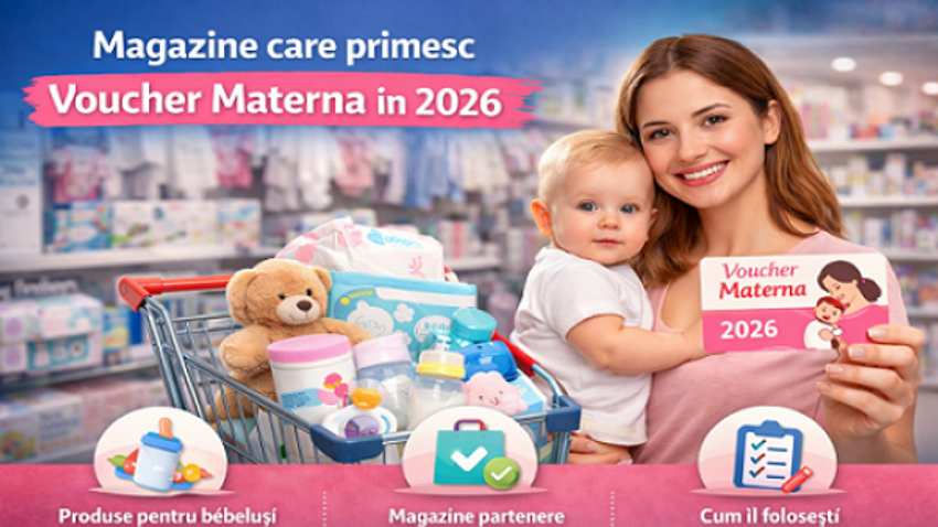 Magazine care primesc voucher Materna în 2026