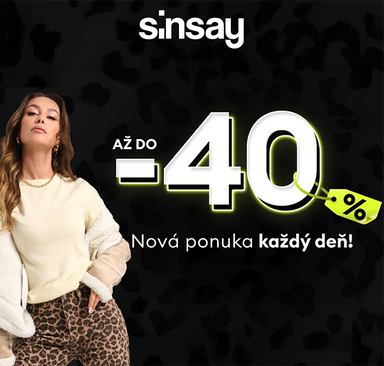 Sinsay - Black Days zľavy až do -40 %