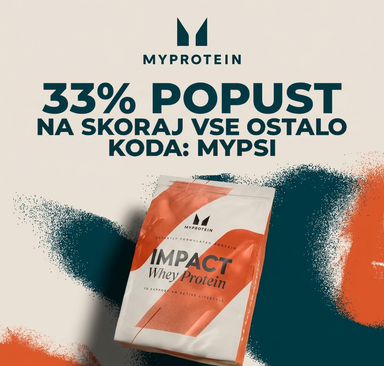 Myprotein - 33 % popust na skoraj vse ostalo
