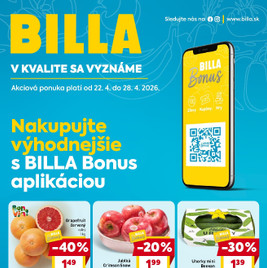 Billa - Bonus leták