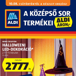 Aldi - Középső sor termékei