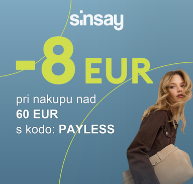 Sinsay - Popust 8 EUR