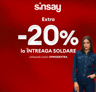 Sinsay – Extra −20 % la întreaga lichidare