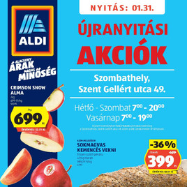 Aldi - Üzletnyitás: Szombathely