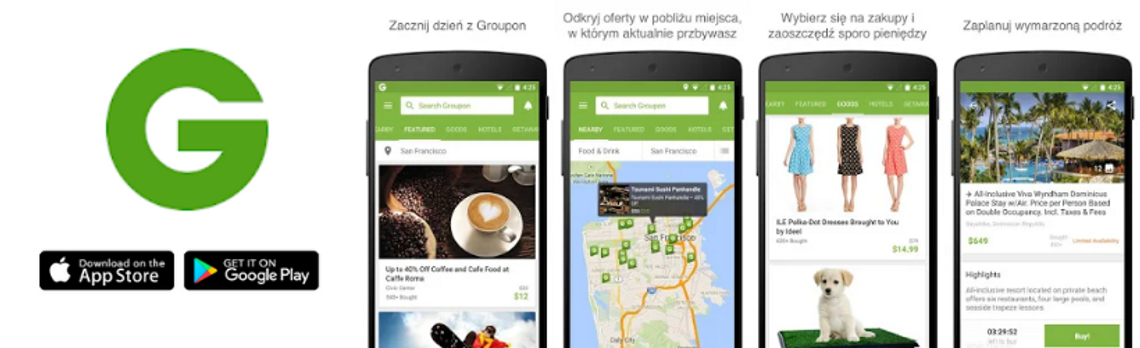 groupon aplikacja mobilna