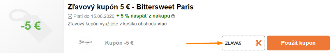 bittersweet paris zľavový kupón