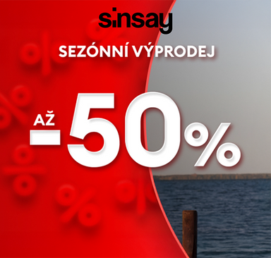 Sinsay - Sezónní výprodej až -50 %