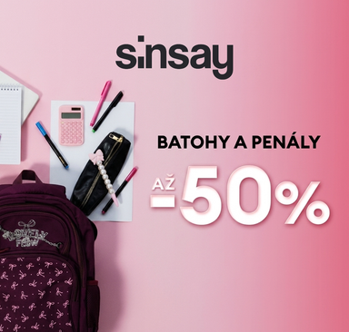 Sinsay - Batohy a penály až -50 %