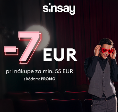 Sinsay - Valentínska zľava 7 €