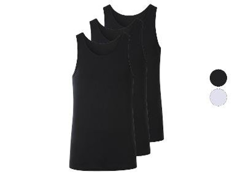Pánské nátělníky ESMARA, 3 kusy za 110 Kč na e-shopu Lidlu, akce do 6. prosince