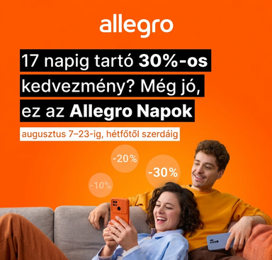 Allegro Napok - akciók minden hónapban