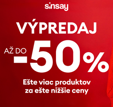 Sinsay - Výpredaj do -50 %