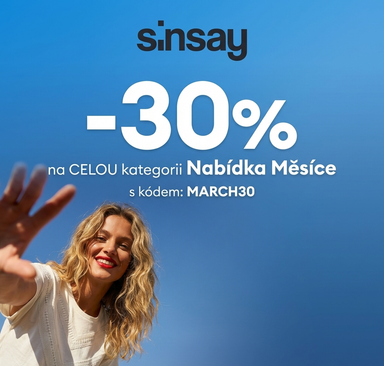 Sinsay - Sleva 30 % na vybrané zboží