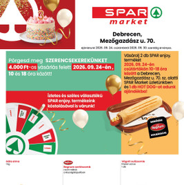 SPAR - SPAR market Debrecen Mezőgazdász utca szórólap