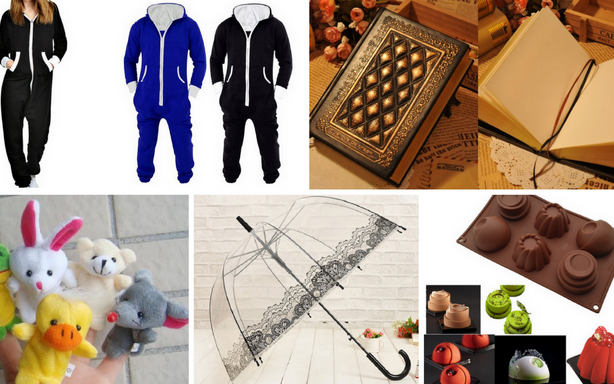 AliExpress tipy - pyžamo, diář, prstoví maňásci