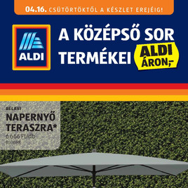 Aldi - Középső sor termékei