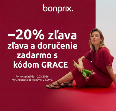 Bonprix - Zľava 20 % a doručenie zadarmo