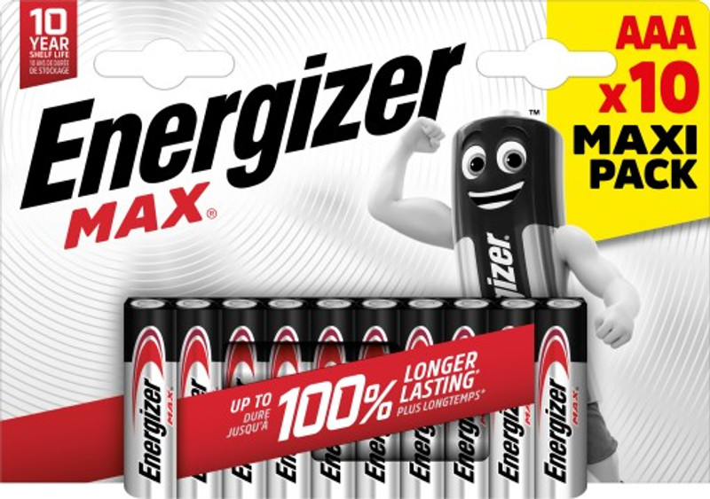 20 baterií Energizer Max (AA i AAA) v Kauflandu letáku - 7 Kč za kus