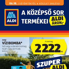 Aldi - Középső sor termékei