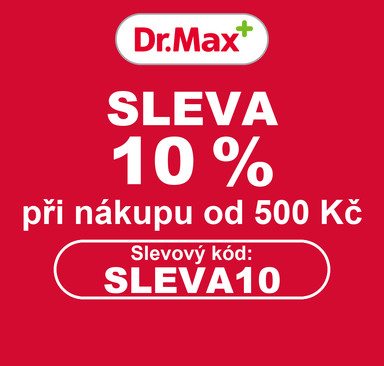 Dr. Max - Sleva 10 % při nákupu od 500 Kč