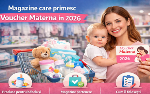 Magazine care primesc voucher Materna în 2026